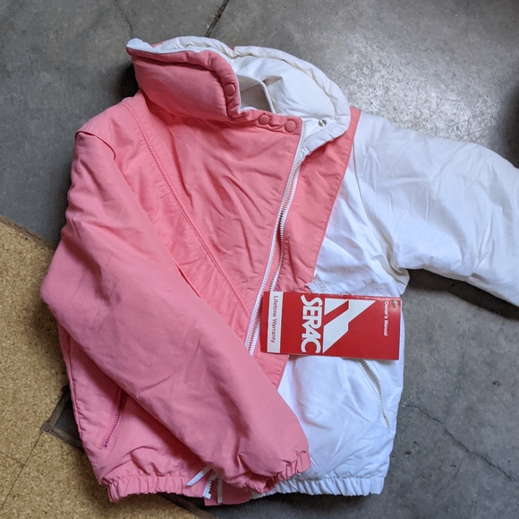 Nwt vintage peach fuzz PASTEL puffer by 80s Serac copied by Perfect Mome… - Picture 6 of 9